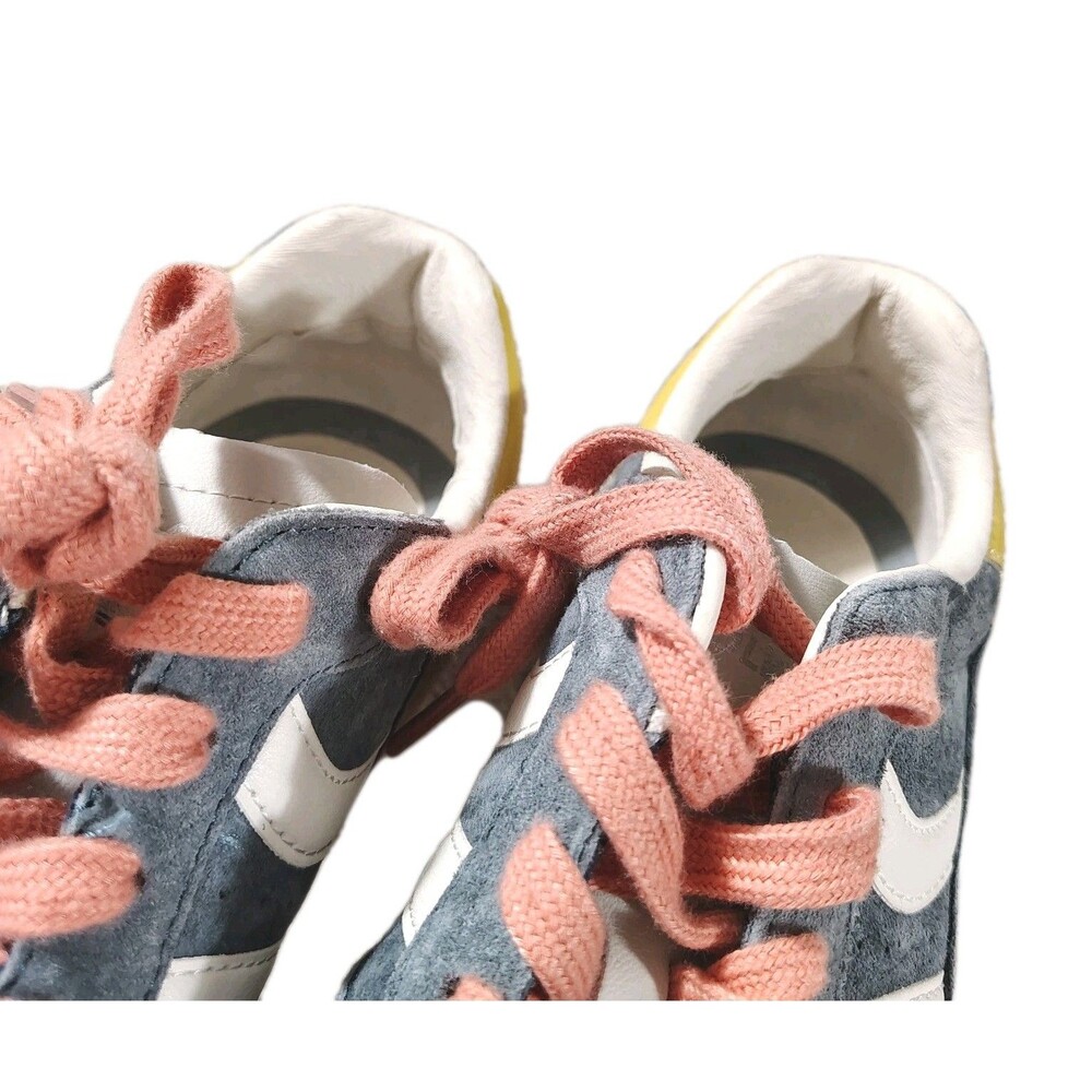 Coolway Goal Blue Coral Yellow Suede Shoes Sneakers Women's Size 10 - Picture 11 of 12
